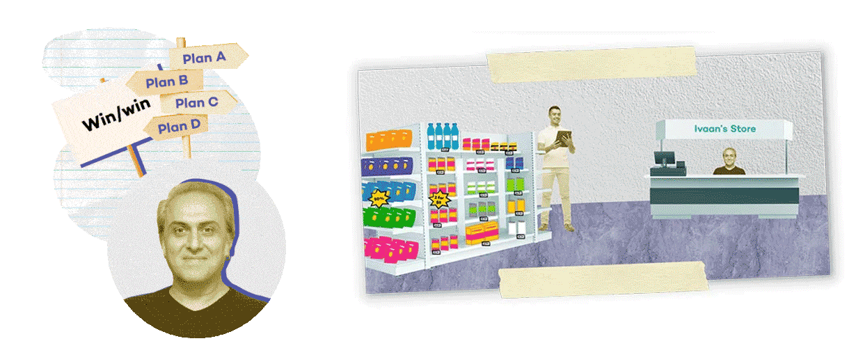 Animated sales scenario from Exceller8